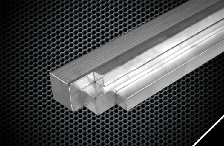 Aluminium Vierkantstangen AlCu4PbMgMn Länge 120 mm