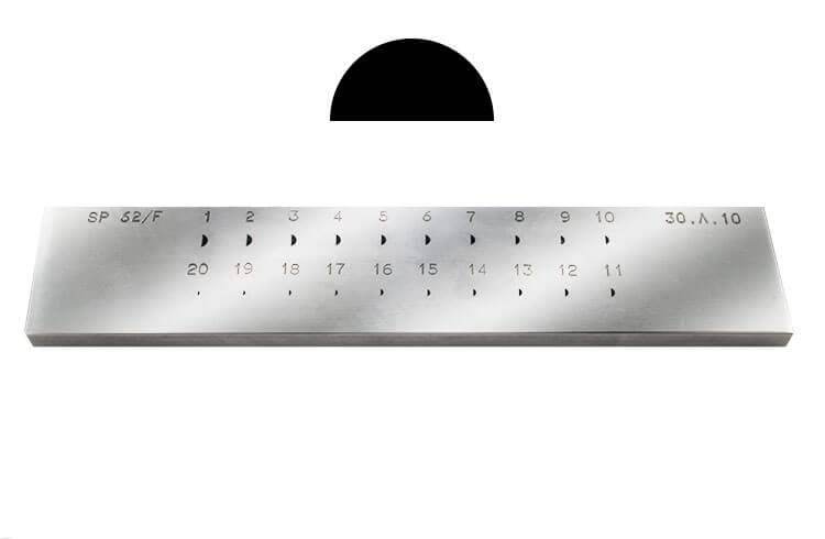 Zieheisen halbrund 40%