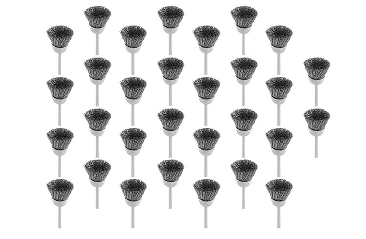 30 Kelchbürsten Stahl