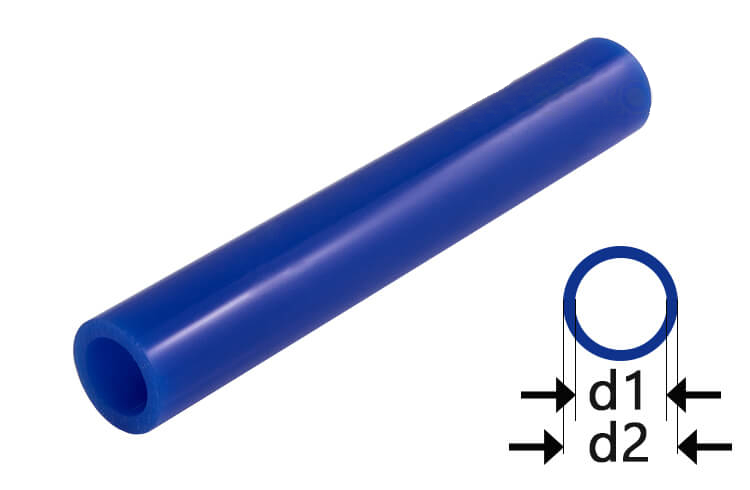 Feilwachs blau rund, hohl 22 mm