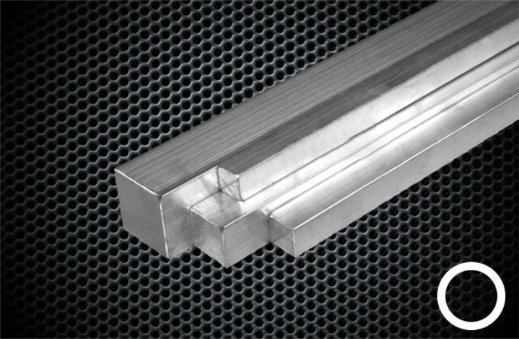 Aluminium Vierkantstangen AlMgSi 0,5 F22 Länge 500 mm