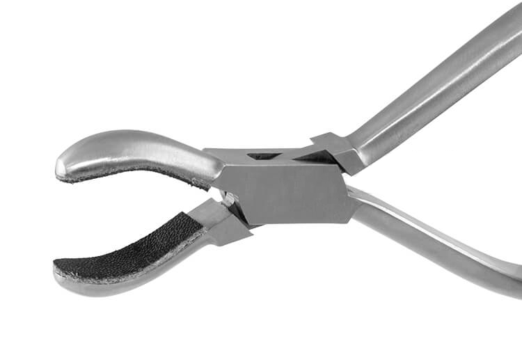 Ringhaltezange Edelstahl Lederbacken