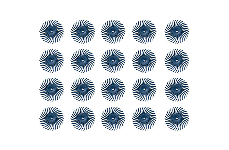 20 Bristle Discs Mattierungsräder Körnung 120