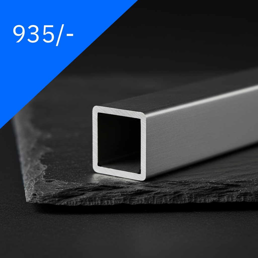 Vierkantrohr Silber 935/- Wandstärke 0,5mm
