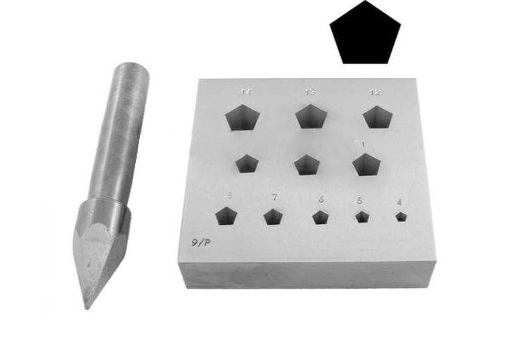 Stauchmatrize, fünfeck