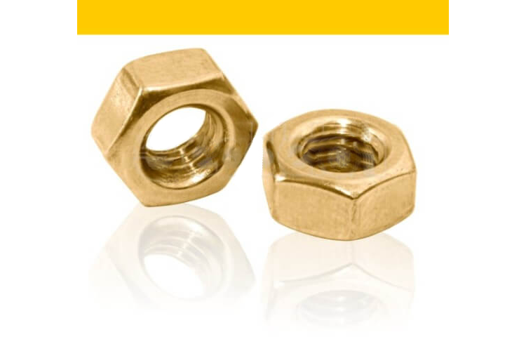 Sechskant-Muttern DIN 934 Messing