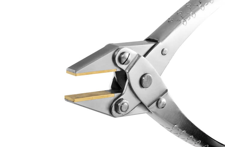 Parallel-Flachzange Messingbacken