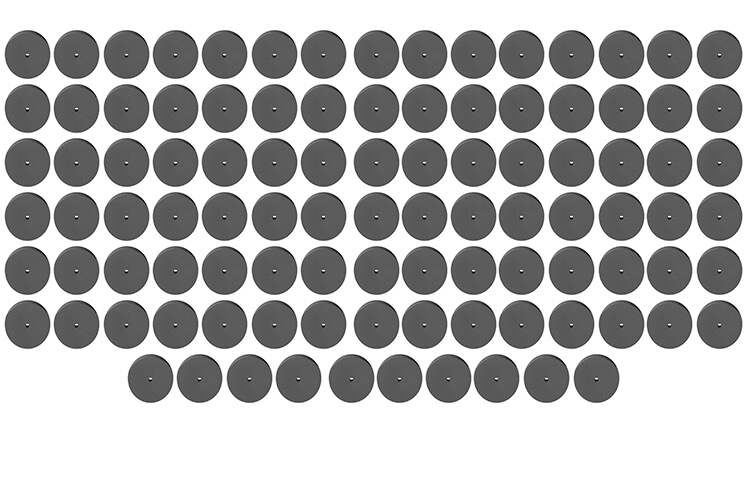 100 Flexible Polierer Rad anthrazit