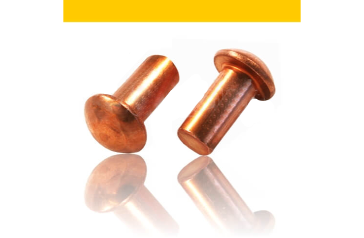 Halbrundnieten DIN 660 Kupfer Ø 2 mm