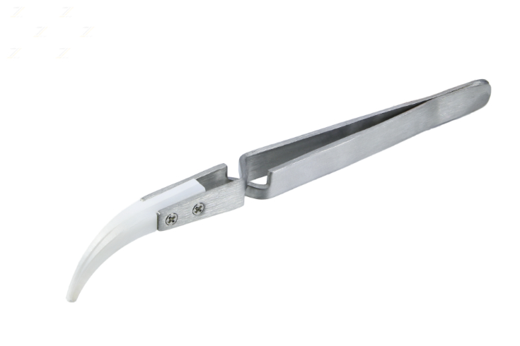 Kreuzpinzette Keramik gebogen