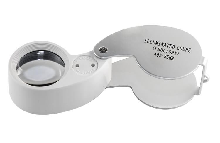 Einschlaglupe 40x/25mm LED