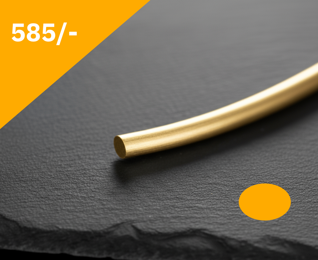 Golddraht Ovaldraht 75% Gelbgold 585/-