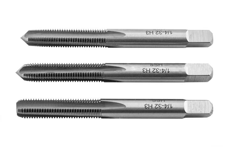 UNEF ¼ Zoll x 32G Gewindebohrer Satz