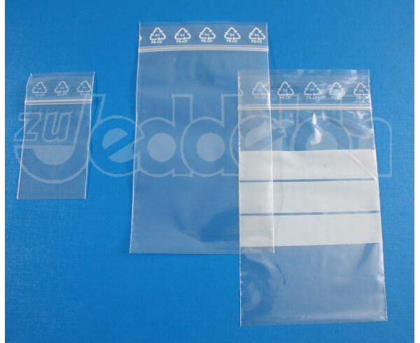 Druckverschlußbeutel Polybeutel 90 my ohne Stempelfeld