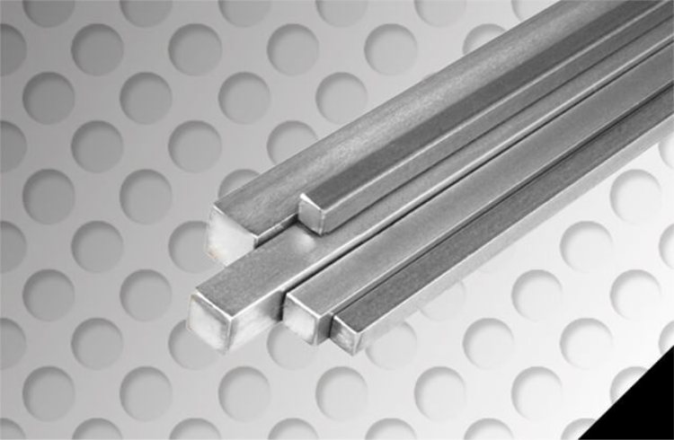 Edelstahl Vierkantstange V2A 1.4301 Länge 500 mm