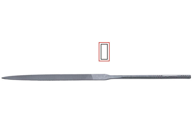 Nadelfeile, flachspitz