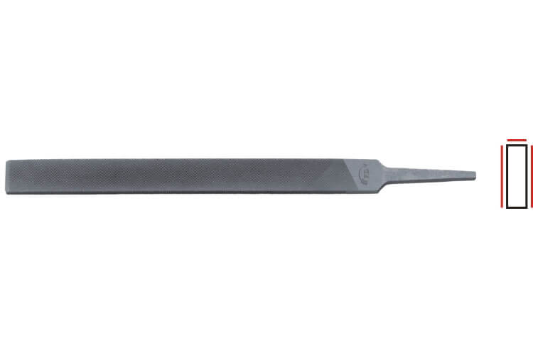 Werkstattfeile, flachstumpf