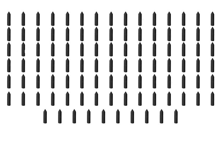 100 Silikonpolierer Spitze schwarz