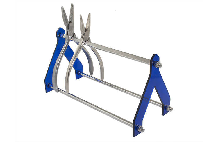 Zangenständer Acryl/Chrom