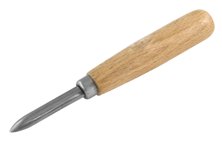 Polierstahl mit Griff gerade