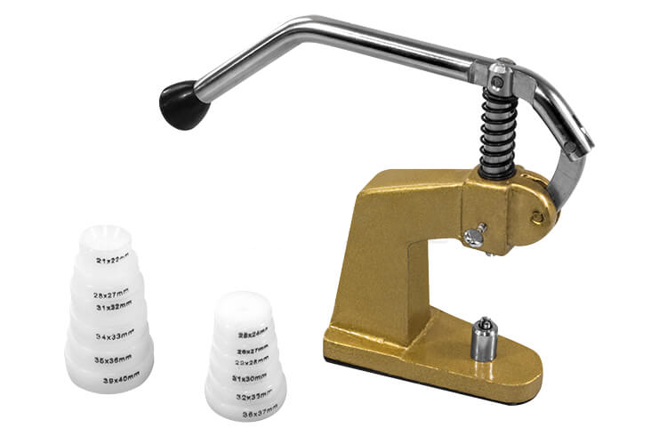 Presse für Glas und Gehäusedeckel 12