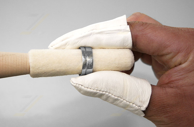 Polierschutz für Finger Nappaleder