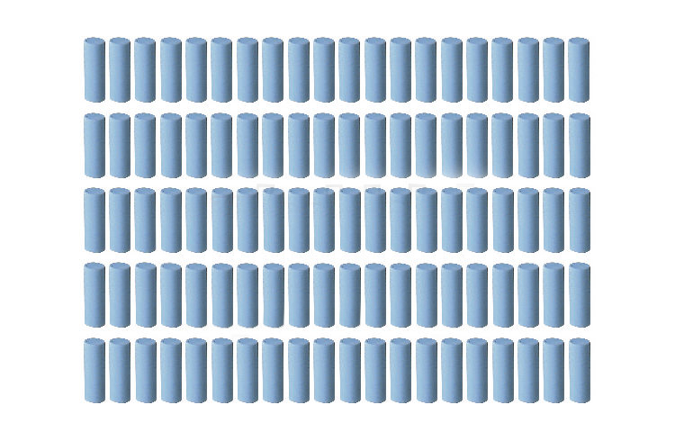 100 Silikonpolierer Walze blau