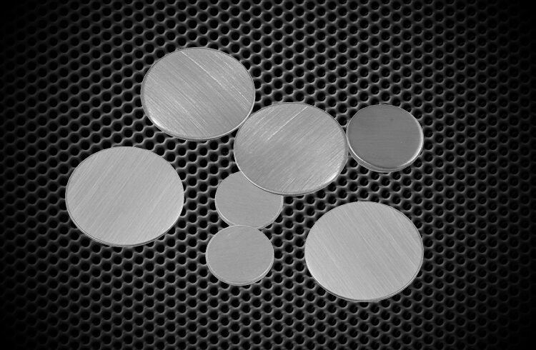 Nickel Ni 99,00 % Ronden gestanzt, Stärke 1,0 mm