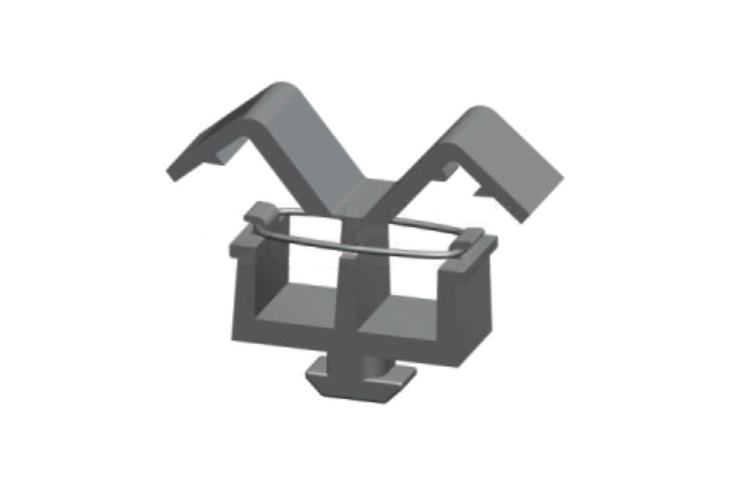 1 Kabelhalter Kapelclips 2 Klappen Nut 10