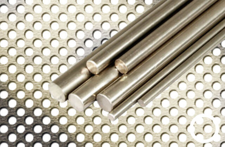 Neusilber Rundstangen CuNi7Zn39Pb3Mn2 Länge 120 mm