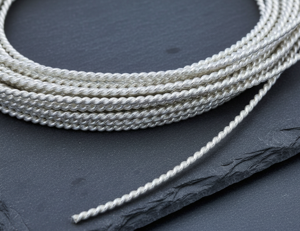 Kordeldraht Silber 935/- 1,1 mm