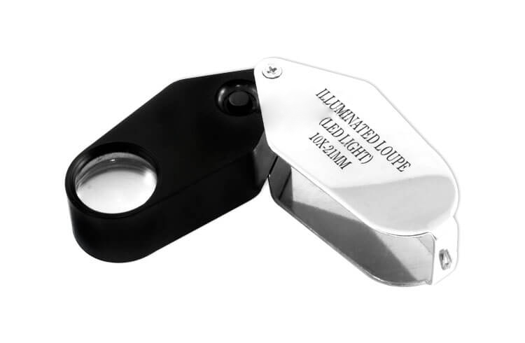 Einschlaglupe 10x/21mm LED