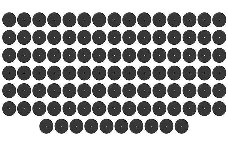 100 Silikonpolierer Rad schwarz