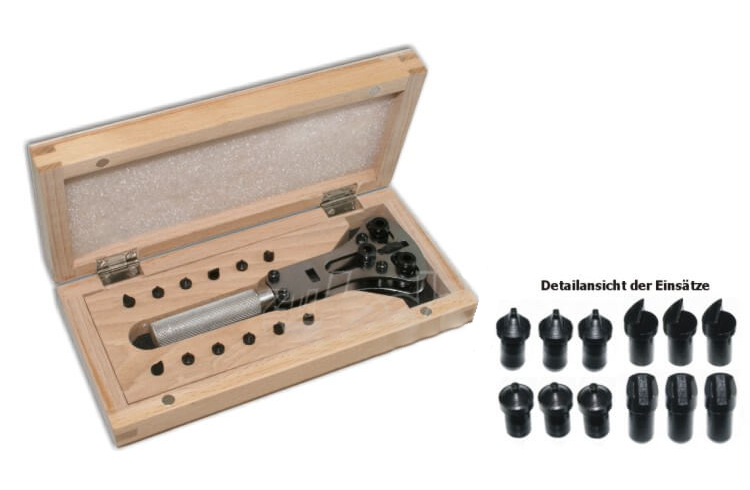 Gehäuseöffner mit Holzkasten