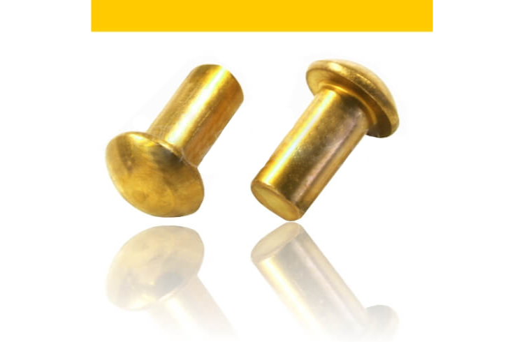 Halbrundnieten DIN 660 Messing Ø 3 mm