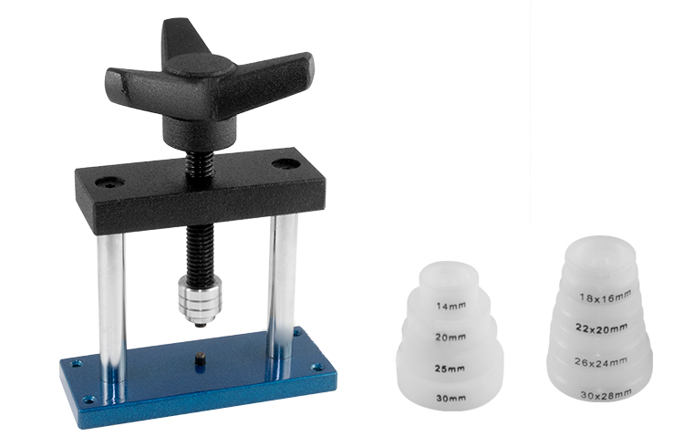 Presse für Glas- und Gehäusedeckel 8