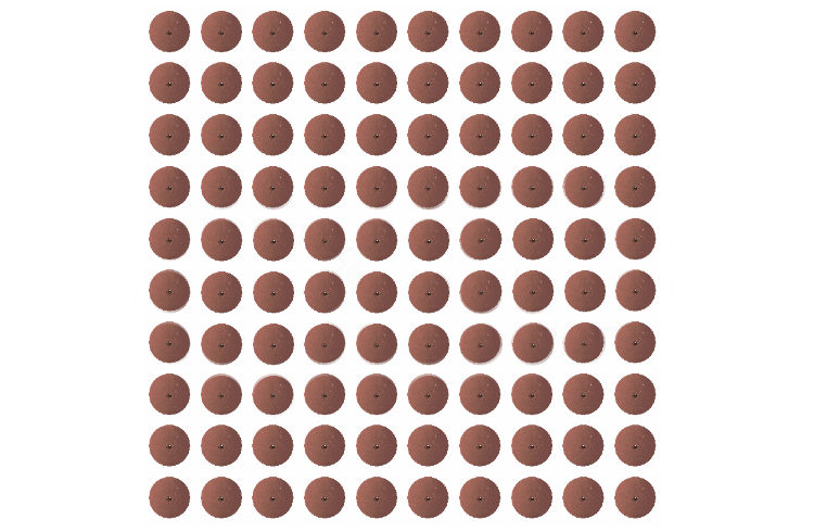 100 Universalpolierer Linse braun