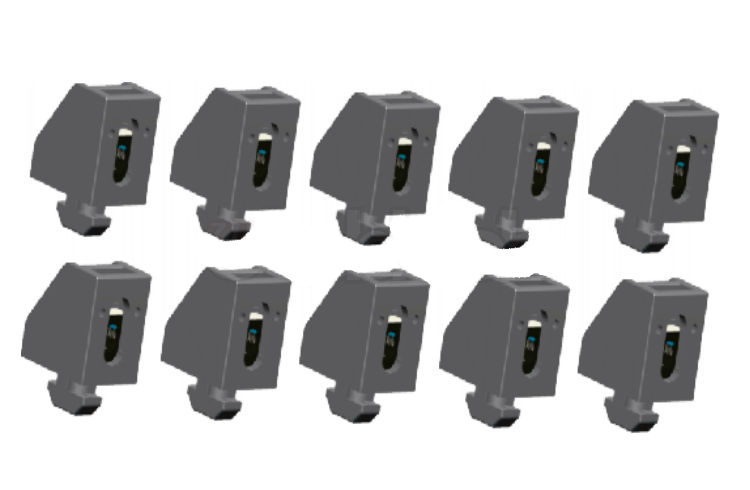 10 Uniblock Uniwinkel Nut5/M4