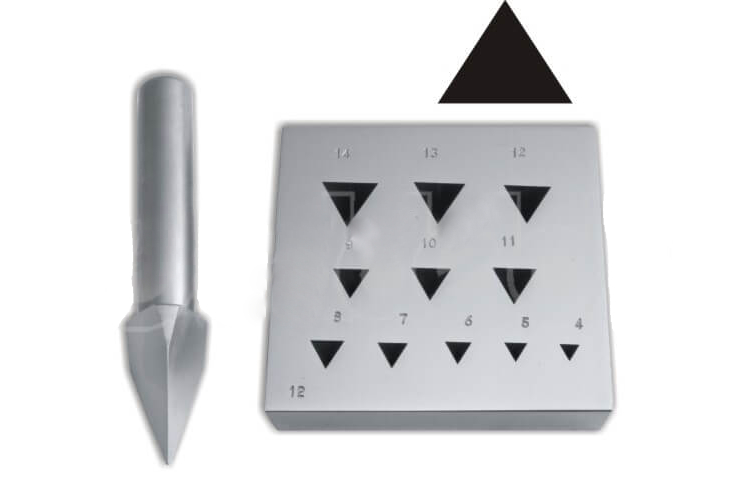 Stauchmatrize, dreieckig