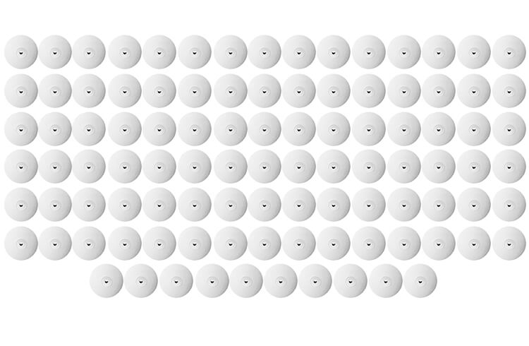100 Silikonpolierer Linse weiss