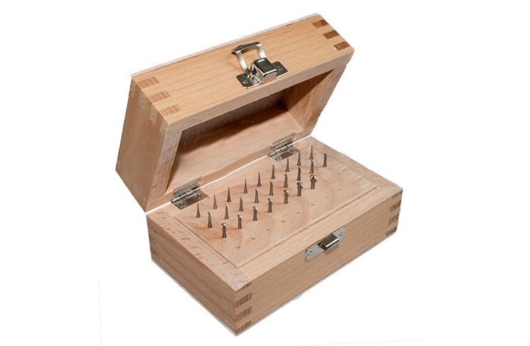 Doppelkegelfräser-Satz, feine Zahnung