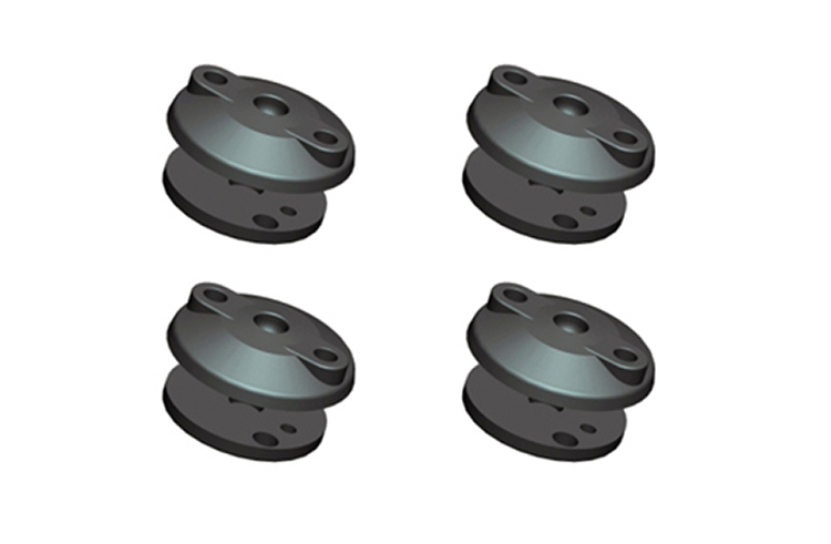 4 Standfüsse Maschinenfüsse 80mm