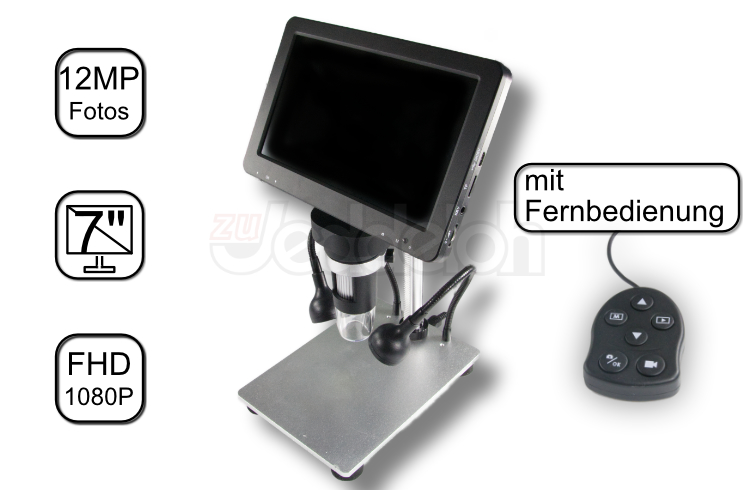 Tisch Mikroskop mit Monitor und Akku