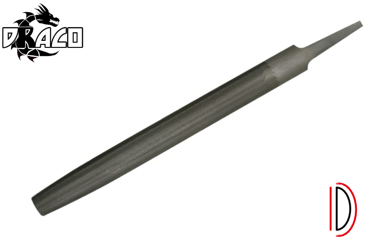 DRACO Feile, halbrund