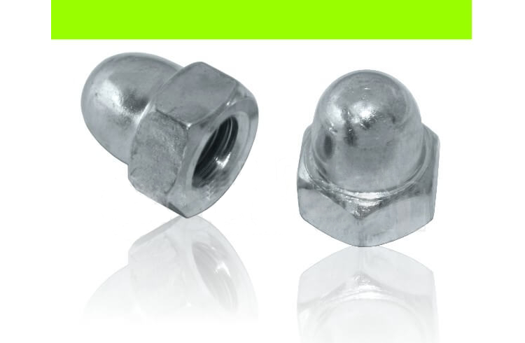 Hutmutter DIN 1587, Stahl verzinkt