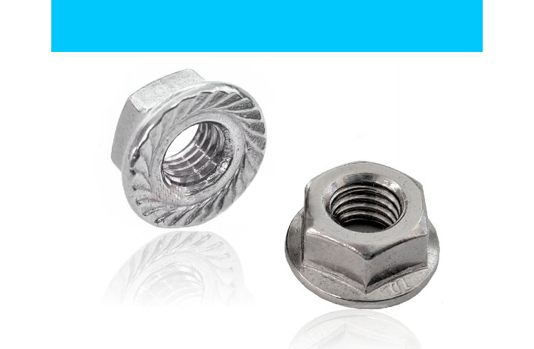 Sechskant Muttern DIN 6923 mit Sperrverzahnung Edelstahl A2