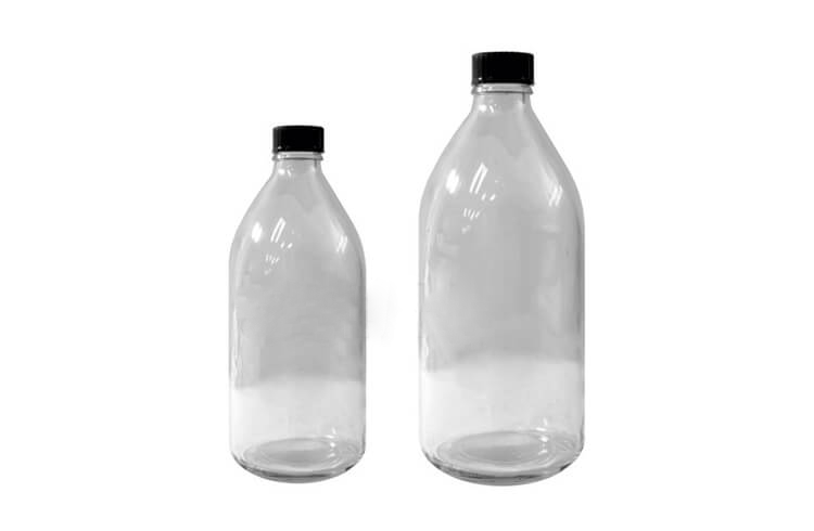 Glas Enghalsflaschen