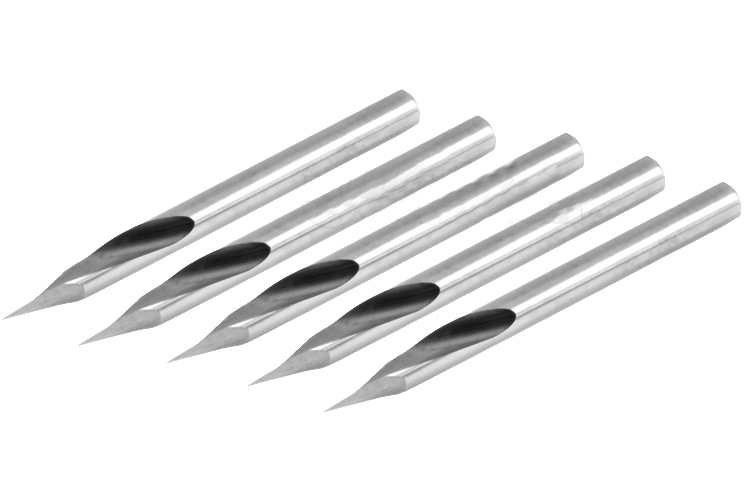 5 Gravierstichel Spiralgenutet VHM Winkel 60°