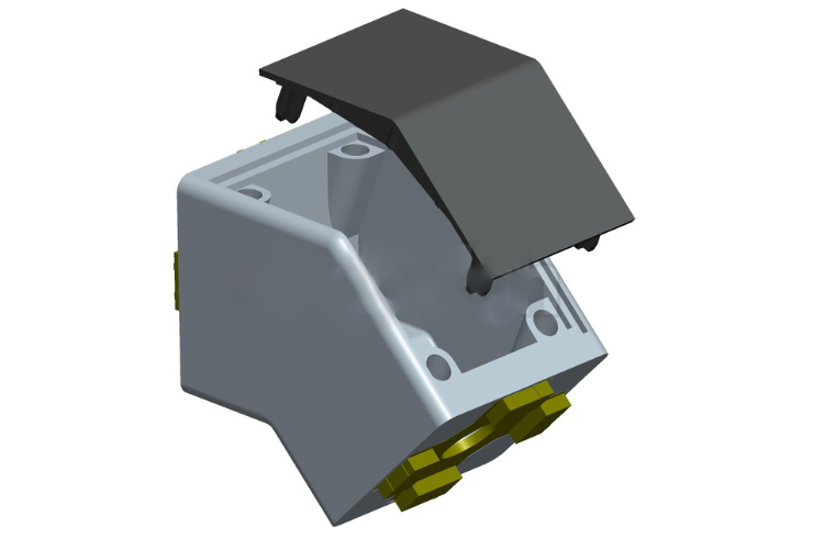 Winkelstück 45 Nut 8/10