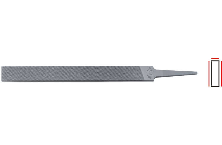 Präzisionsfeile, flachstumpf